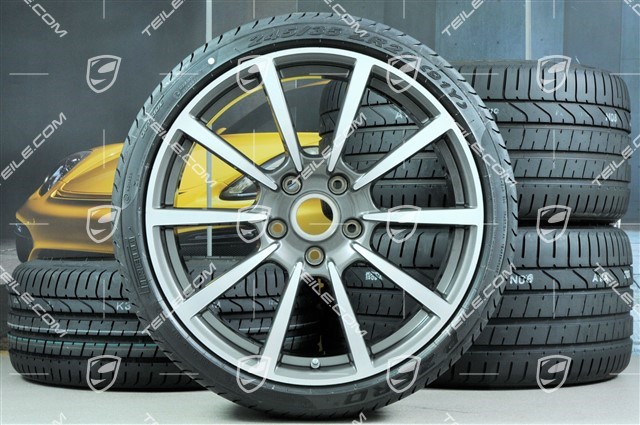 20-inch summer wheels set Carrera Classic II, rims 8,5J x 20 ET49 + 11,5J x 20 ET56 + NEW summer tyres 245/35 R20 + 305/30 R20