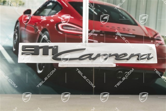 Logo/inscription "911 Carrera", mat black