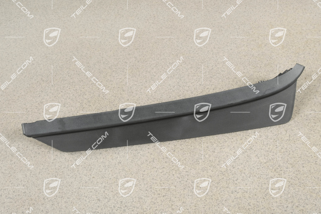 Front bumper spoiler, lower, Satin black, R