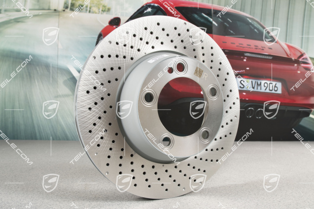 Brake disc, central lock, Carrera S/4S/GTS, R