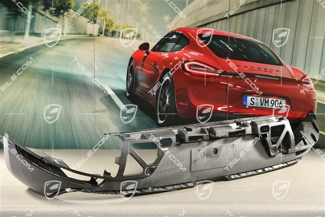 Rear bumper, lower lining, Black