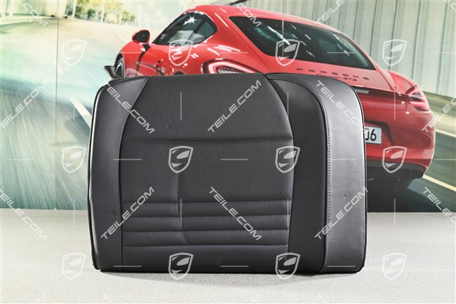 Rear seat backrest, leather, metropole blue, Cabrio, R
