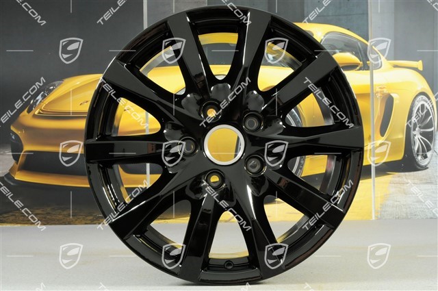 18-inch Cayenne wheel set, 8J x 18 ET53, black high gloss