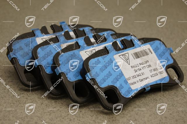 Brake pad set (L+R), GT2/GT3