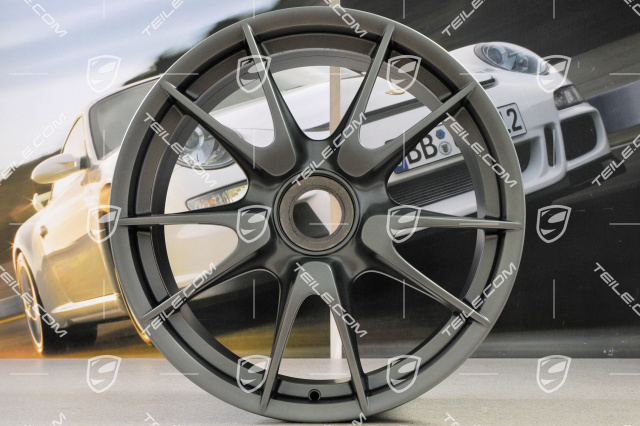 19-inch GT3 wheel, central locking, 8,5J x 19 ET53, titanium metallic