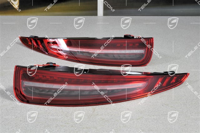 Rear light black-red, set (L+R)