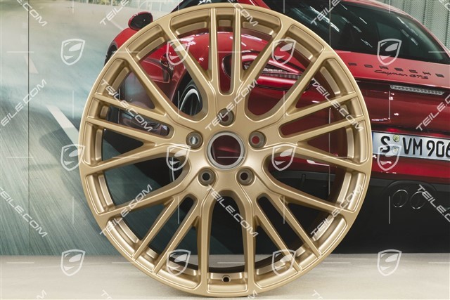 21" Panamera Exclusive Design Sport Felge, 9,5J x 21 ET71, Aurum Seidenmatt