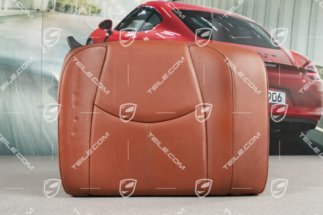 Back seat backrest, Cabrio, Leather, Terracotta, R