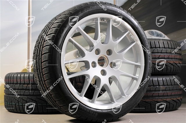 20-inch RS Spyder winter wheel set, wheels: 9,5J x 20 ET65 + 10,5J x 20 ET65 + Pirelli winter tyres 255/40 R20 + 285/35 R20, without TPM sensors