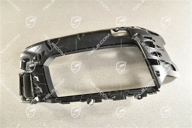 Retaining frame, lateral, black matte, GTS / Sport Design, L