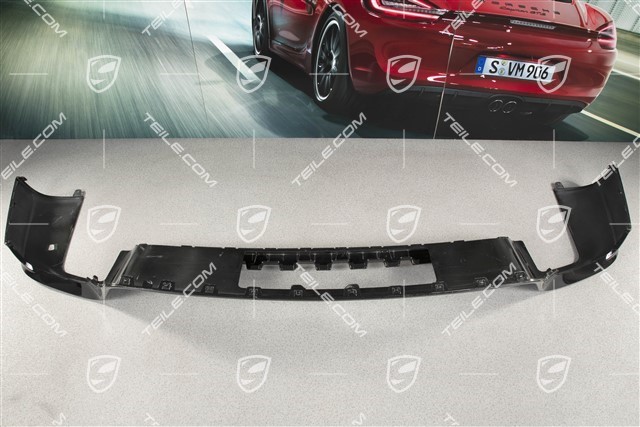 Rear bumper spoiler / lower part trim, Sport Design package / Aerokit, car with trailer coupling