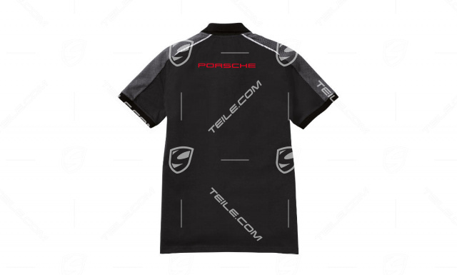 Męska koszulka polo z kolekcji Racing Collection, black/grey - S 46/48