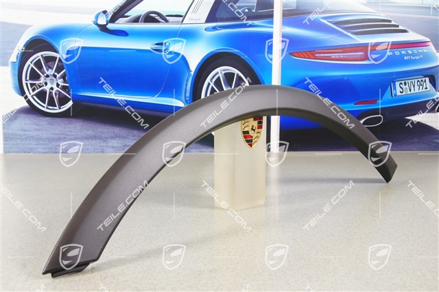 Wheel cover, wing, front, black, L / new / Cayenne 955 / 810-05 Flared  wheel arches / 955559717007E9 