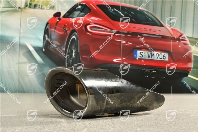 Tailpipe, S 3.0L 250KW, inner/outer, Black, R
