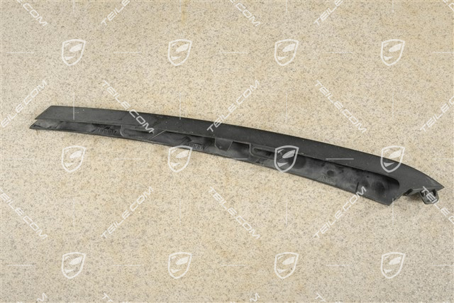 Front bumper disc / trim, Satin black, lower, R