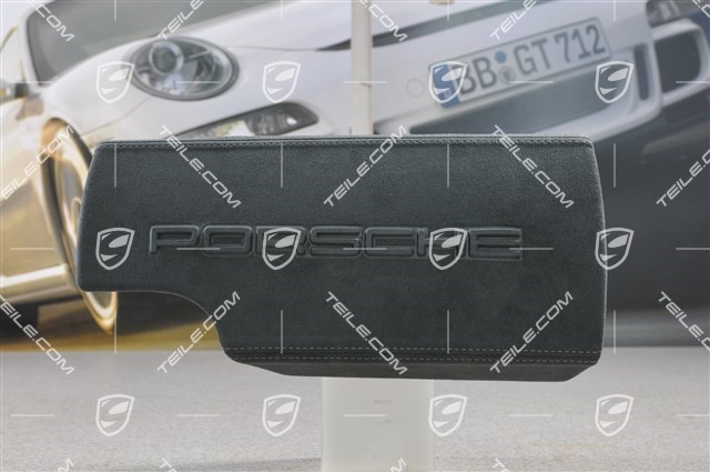 Lid outer, Alcantara, with Porsche logo