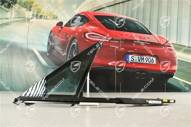 Door / side window, triangular, front, Green heat-insulating glass, R