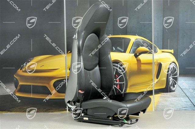 Sport Seat, manual adjustable, leather, Black, without airbag, L