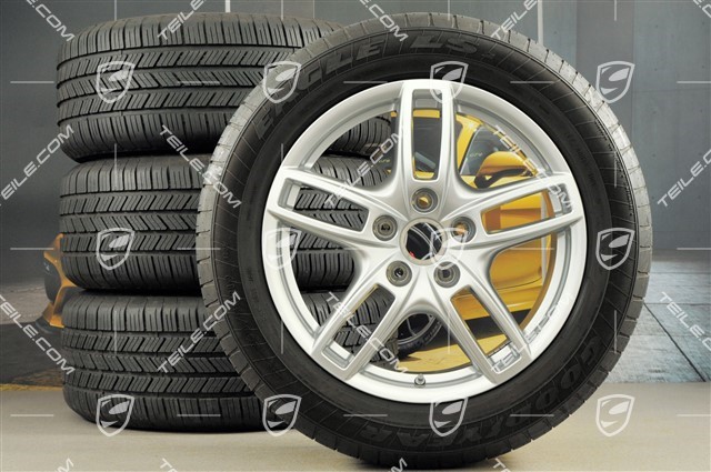 19-inch Cayenne Turbo all-season wheels set, 4 wheels 8,5 J x 19 ET 59 + all-season tyres Goodyear EagleLS2 265/50/1, with TPM