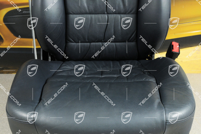 Seat, el adjustable, leather, Metropole blue, Draped, damage, R