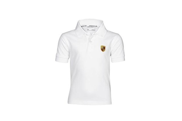 Boy's polo shirt, crest, size 92/98