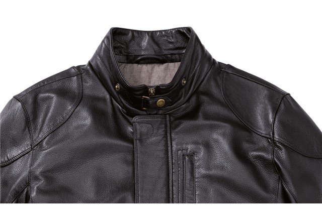 Men's Leather Jacket - Classic Collection, S 46/48