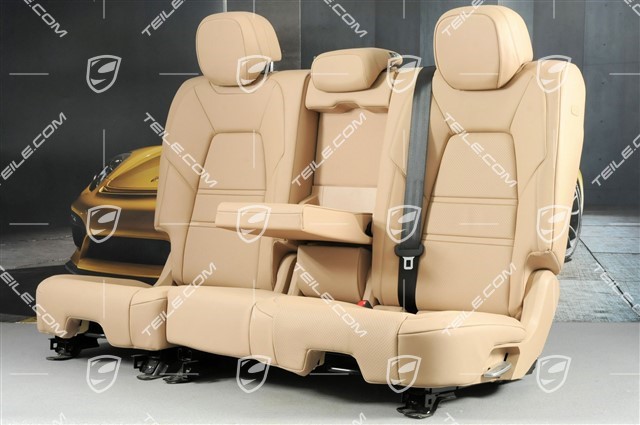 Rear seats, plain leather, Mojave, set L+R