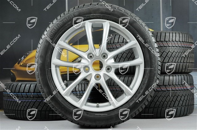 19-inch winter wheels set "Panamera S", rims 9J x 19 ET64 + 10,5 J x 19 ET62 + NEW Continental ContiWinterContact PS830 P winter tyres 265/45 R19 + 295/40 R19