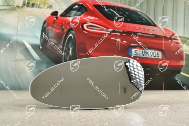 Mirror glass, convex, right-hand drive, L