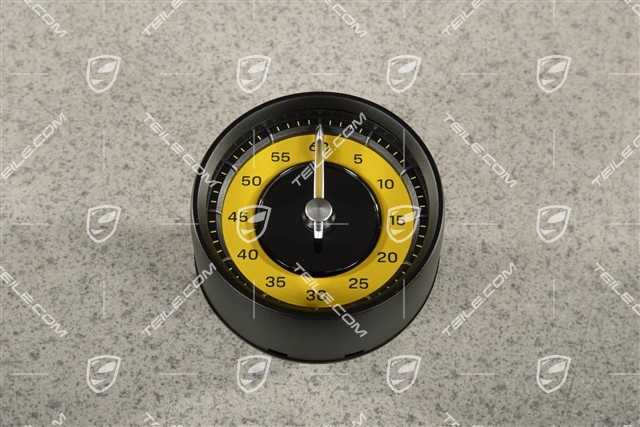 GT3 Stopwatch, Racing Yellow-coloured instrument dials