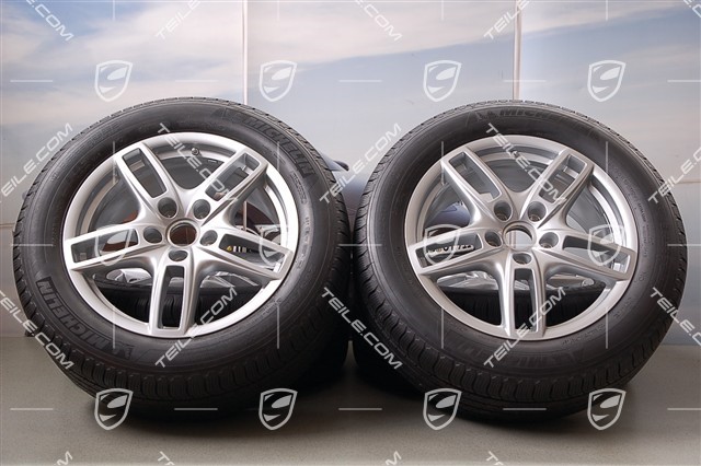 19-inch Cayenne Turbo summer wheel set, 4 wheels 8,5 J x 19 ET 59 + 4 tyres  265/50 R 19 110Y XL, with TPMS
