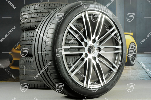 20-inch Turbo III summer wheel set, 8,5J x 20 ET51 + 11J x 20 ET70, tyres 245/35 ZR20 + 295/30 ZR20, with TPM