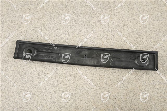 Front bumper number / Licence plate support, small, Black